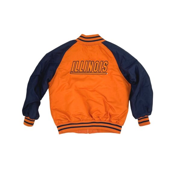 Kid Athlete Boys Size 5/6 Reversible University of Illinois UIUC Jacket Illini - Picture 6 of 10